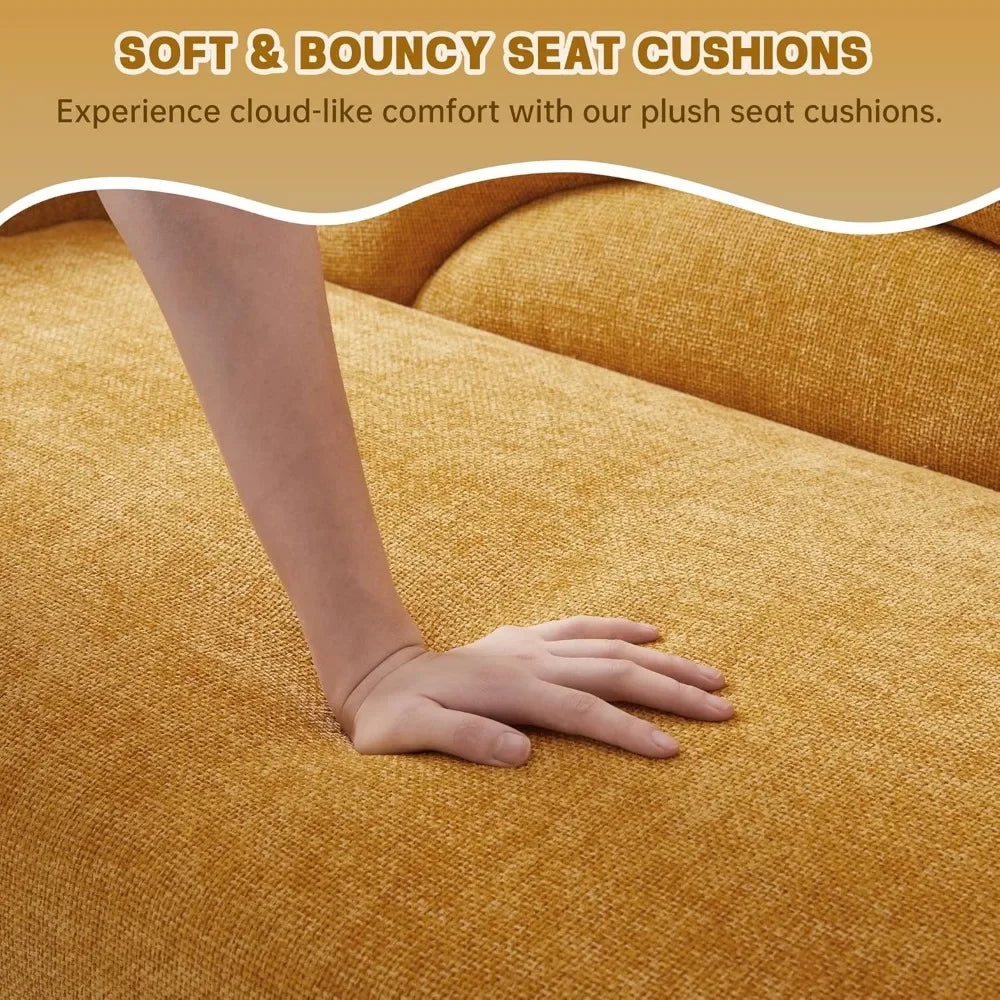 Ljustra 31.5" Chaise Lounge Chair Indoor Sofa Modern Linen Upholstered