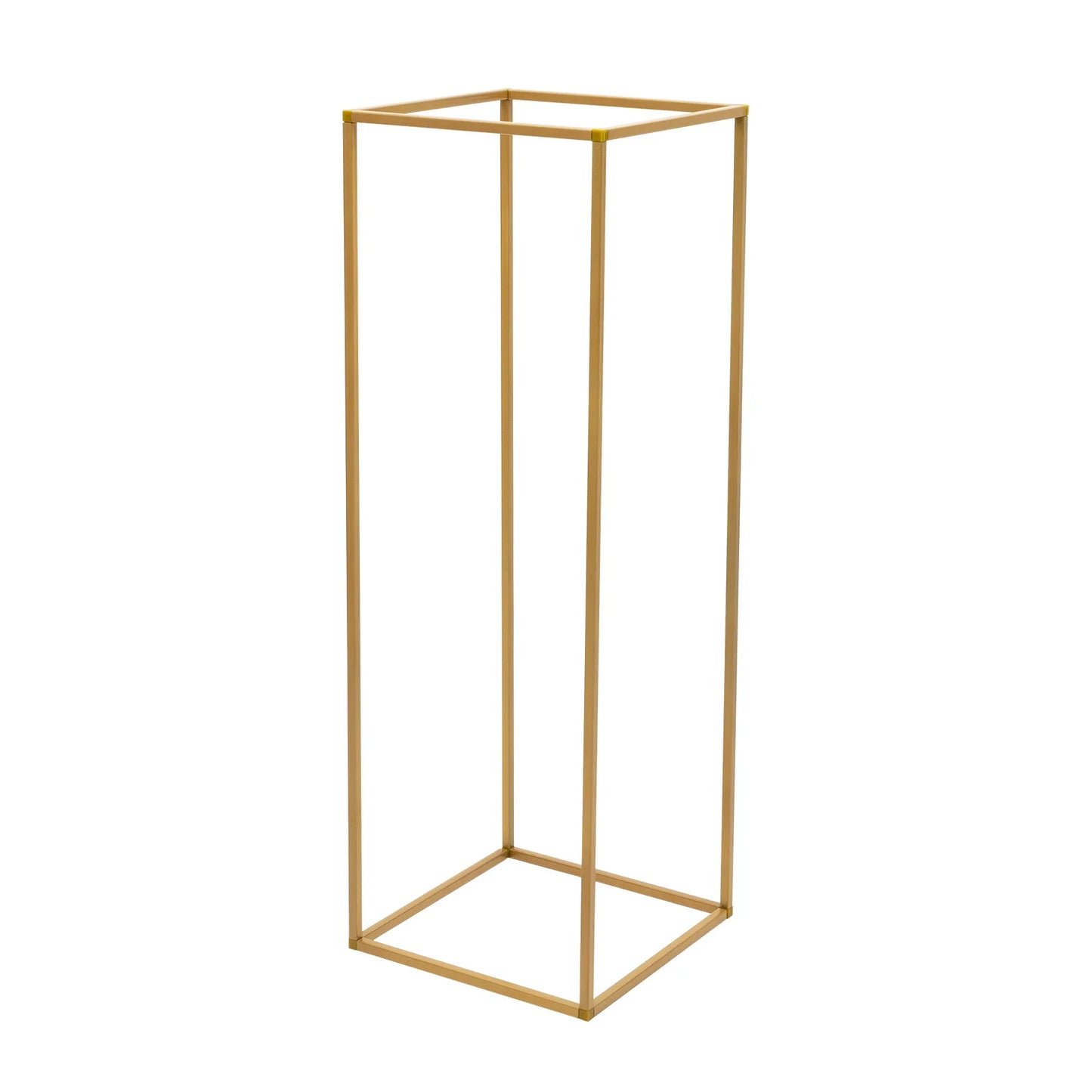10Pcs Golden Metal Flower Vases Column Stand Wedding Decor
