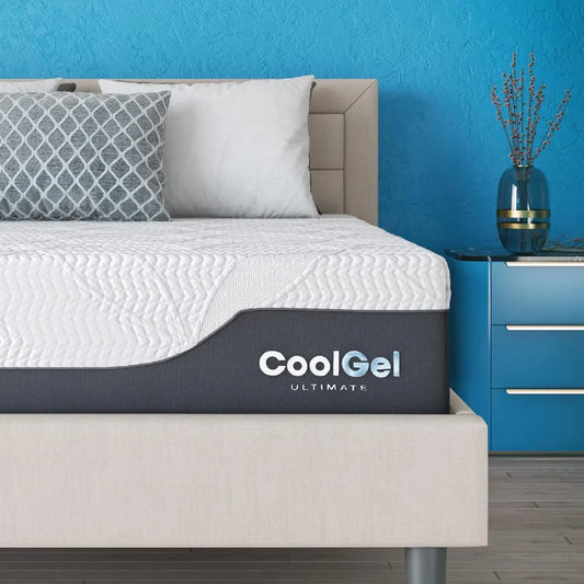 Ljustra Cool Gel 14 Inch Medium Firm Memory Foam Mattress Queen Size