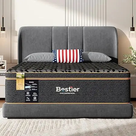 Ljustra 14 Inch Cooling Gel Memory Foam Mattress Queen Plush Organic