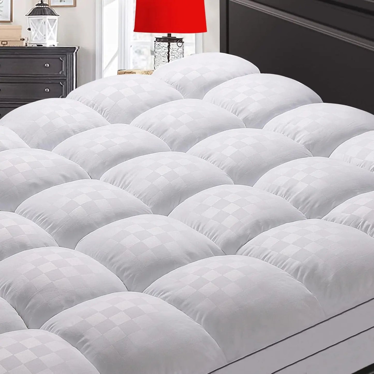 Ljustra Twin XL Mattress Topper Extra Thick Cooling Protector Back Pain Relief