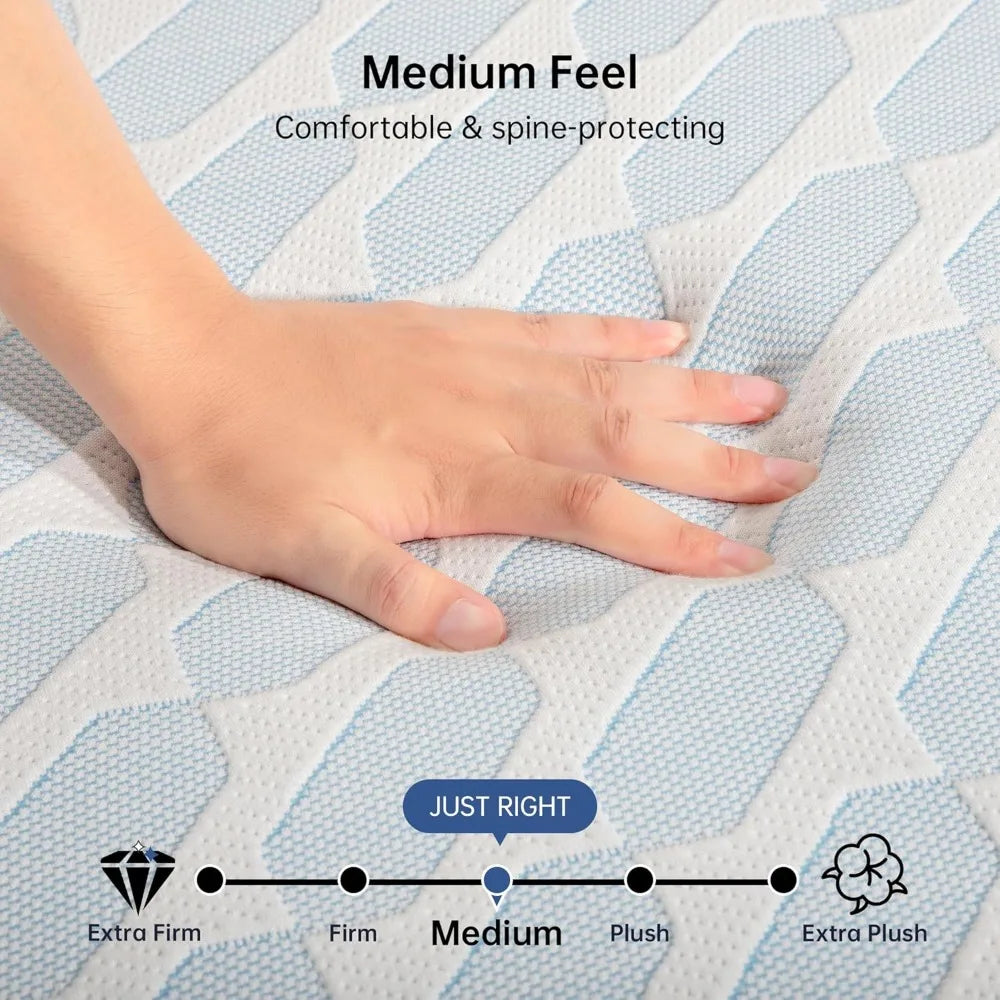 Ljustra 5 Inch Twin Mattress Cooling Memory Foam for Kids Bunk Bed