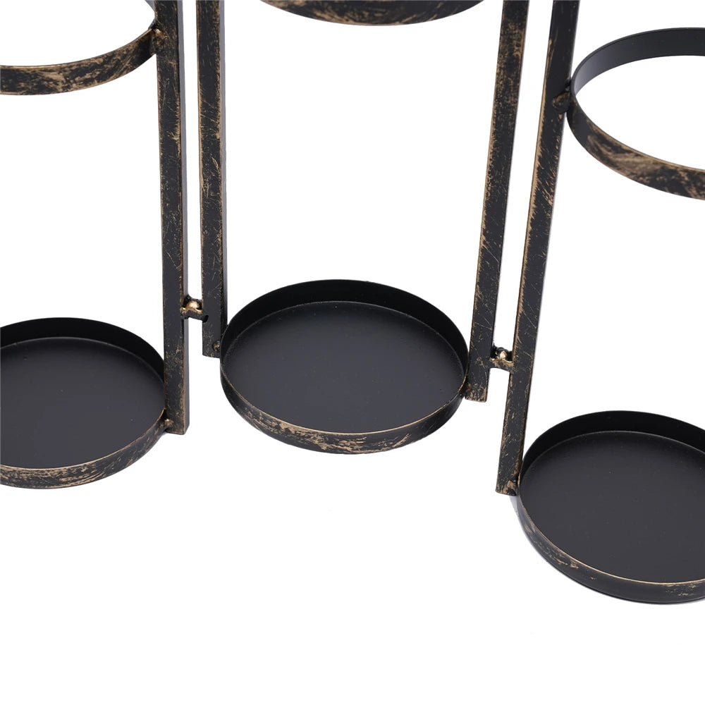 Wall Mounted Wine Bottle Rack Metal Hanging Wine Organizer Home Decor