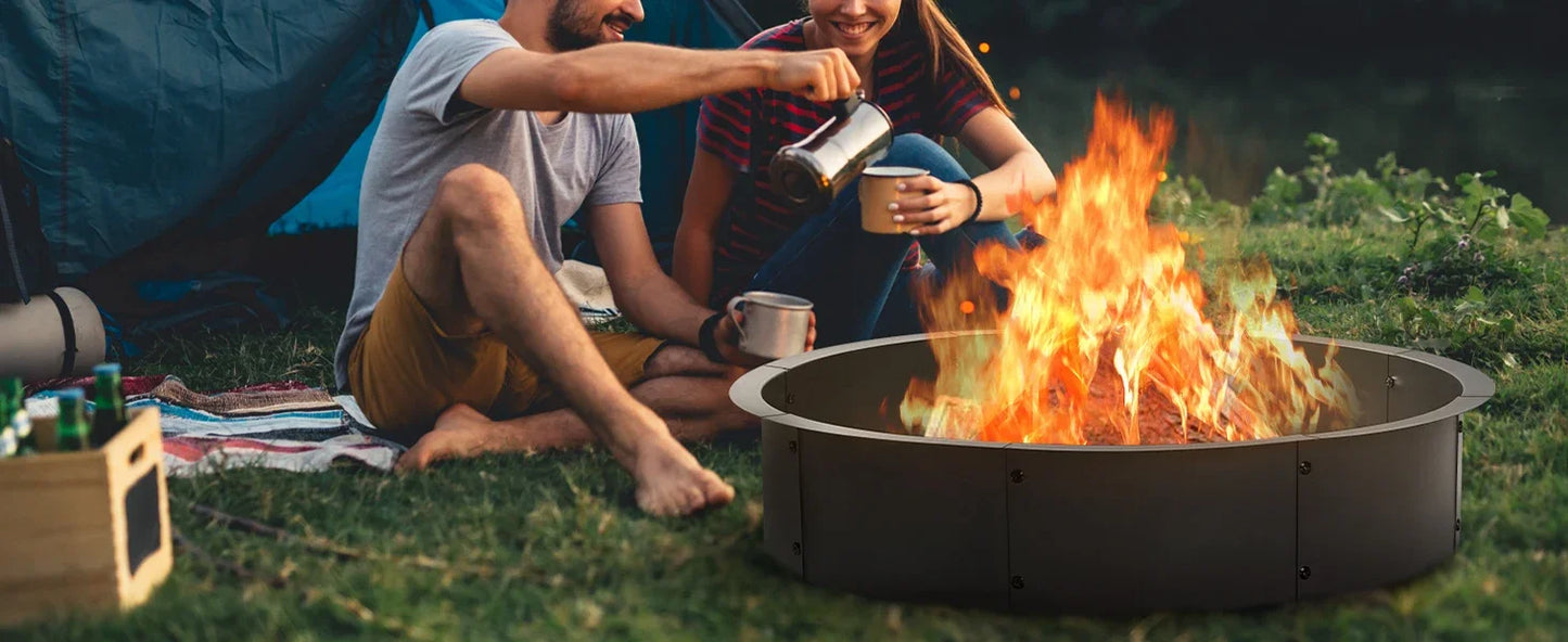 36 Inch 39 Inch Steel Fire Pit Ring Insert In Above Ground Liner Heavy Duty