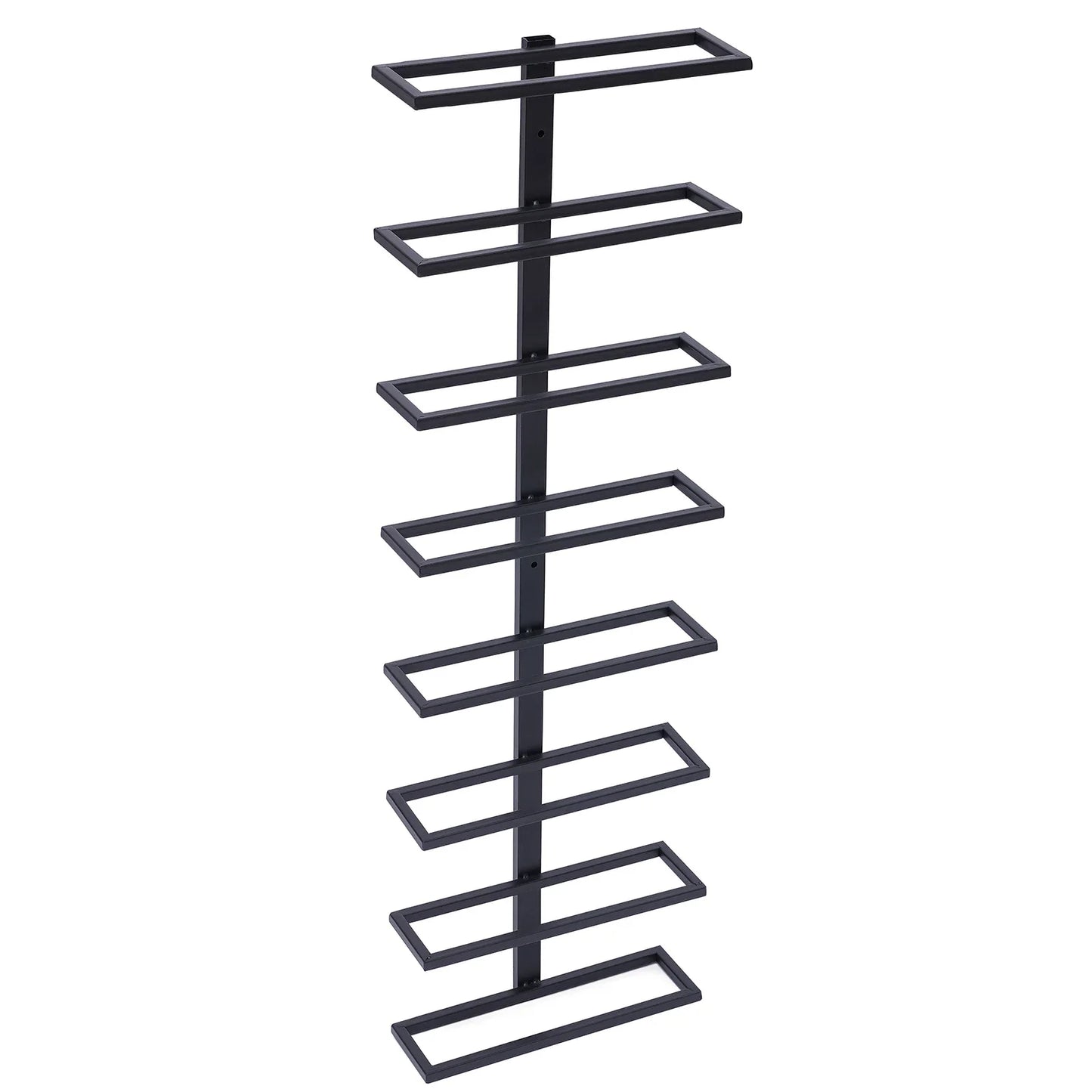 Wall Mounted Iron Wine Rack for 8 Bottles Stylish Storage Display