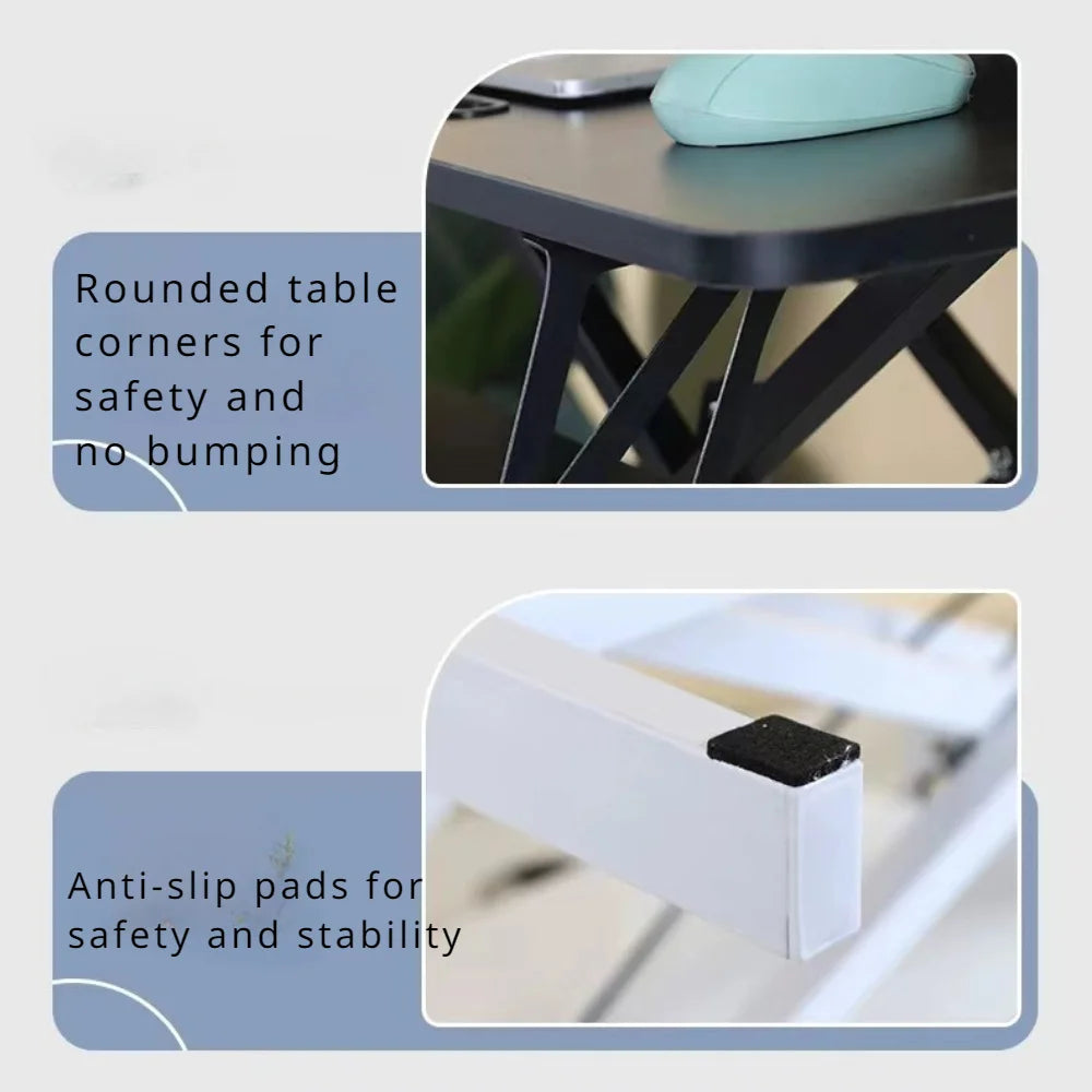 Ultra Slim Adjustable Standing Desk Riser Compact Sit Stand Converter