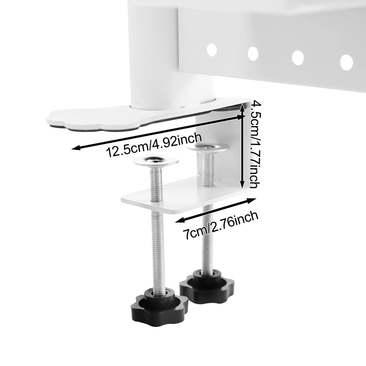 Desktop Bookshelf Clip-on Desk Organizer Modern Metal Storage Solution
