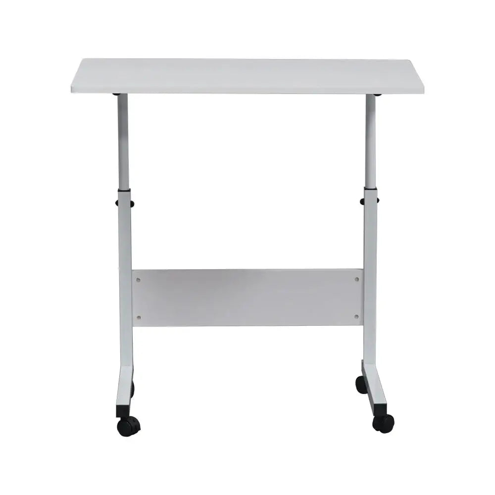 Modern Removable E1 Chipboard Steel Side Table Adjustable Height White