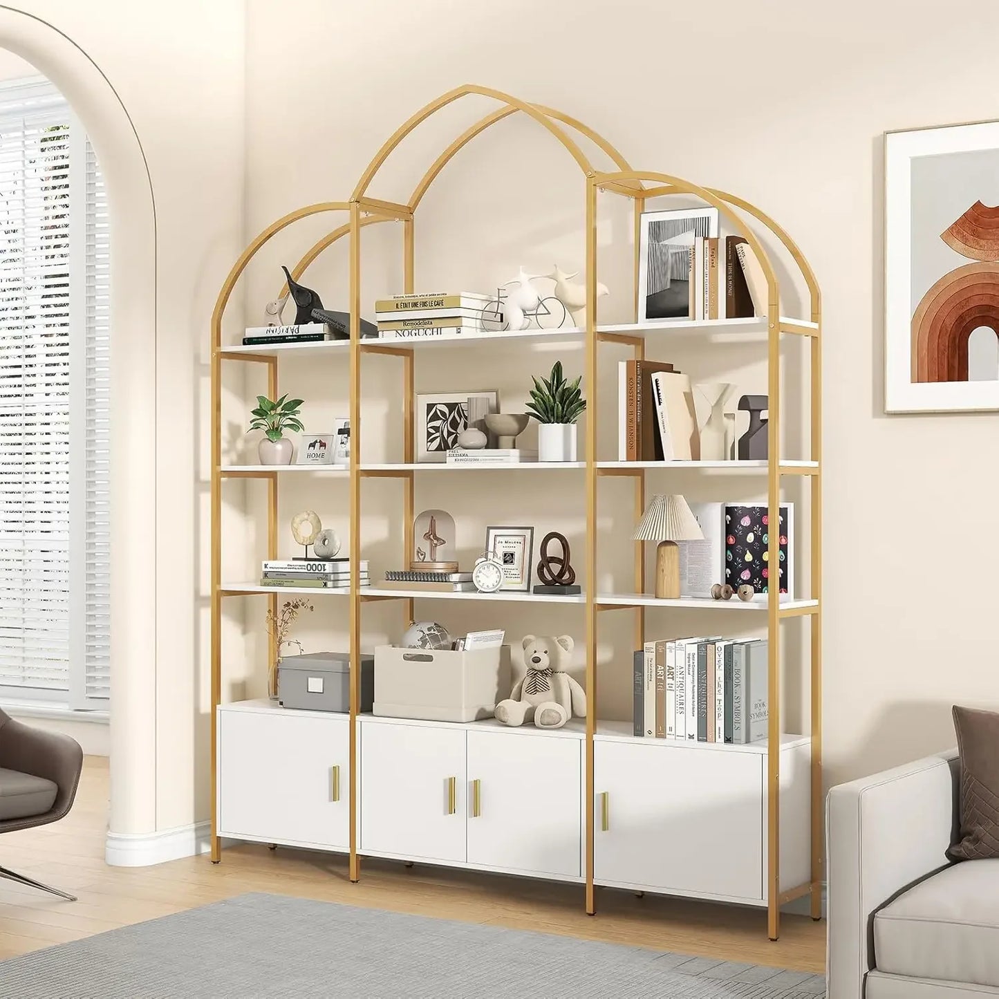 Large Open Bookshelf Etagere Bookcase Display Shelf Home Office