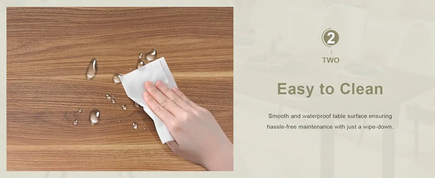 63 Inch Extendable Dining Table Modern Farmhouse for Dining Room Kitchen