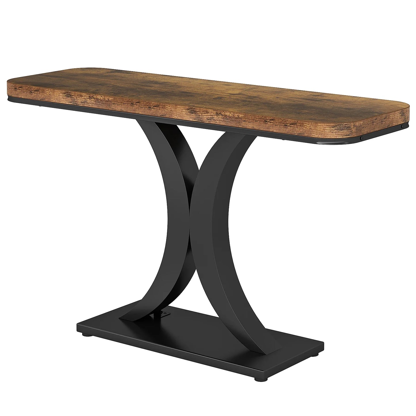 Ljustra Industrial Console Table 40 Inch Narrow Entryway Foyer Accent