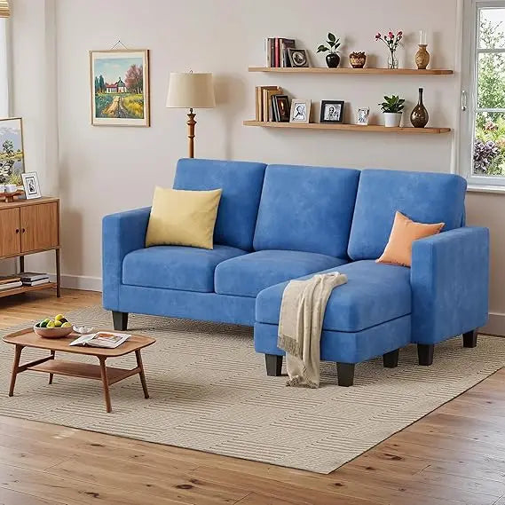 Ljustra Convertible Sectional Sofa Couch 3 Seat L-Shaped with Chaise