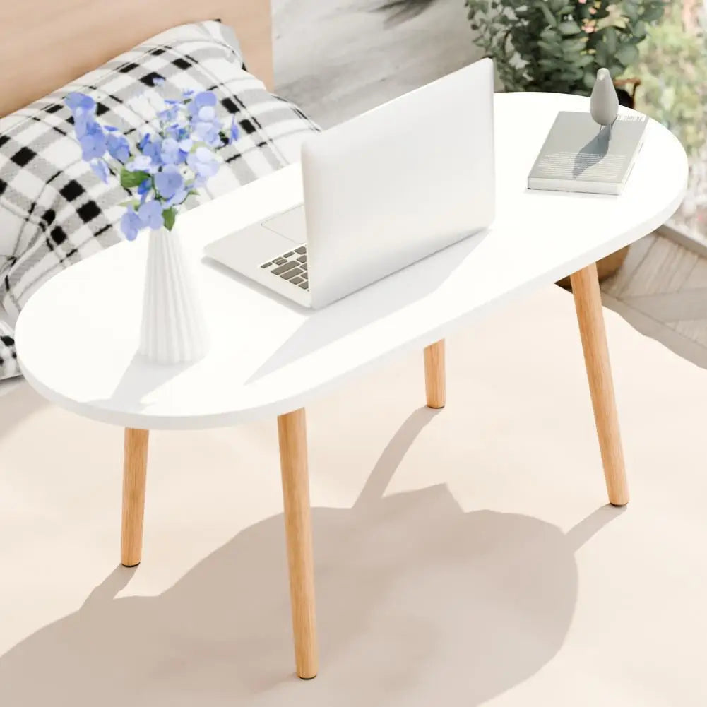 Ljustra Patio Small Coffee Table Rounded Edge Strong Load-Bearing Table