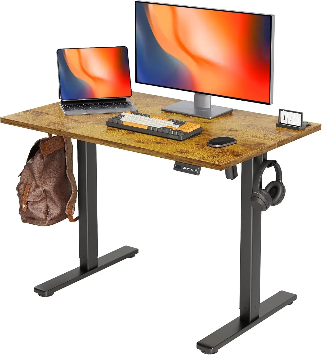 Standing Desk Electric Adjustable Height 55x24 Inch Home Office Desk