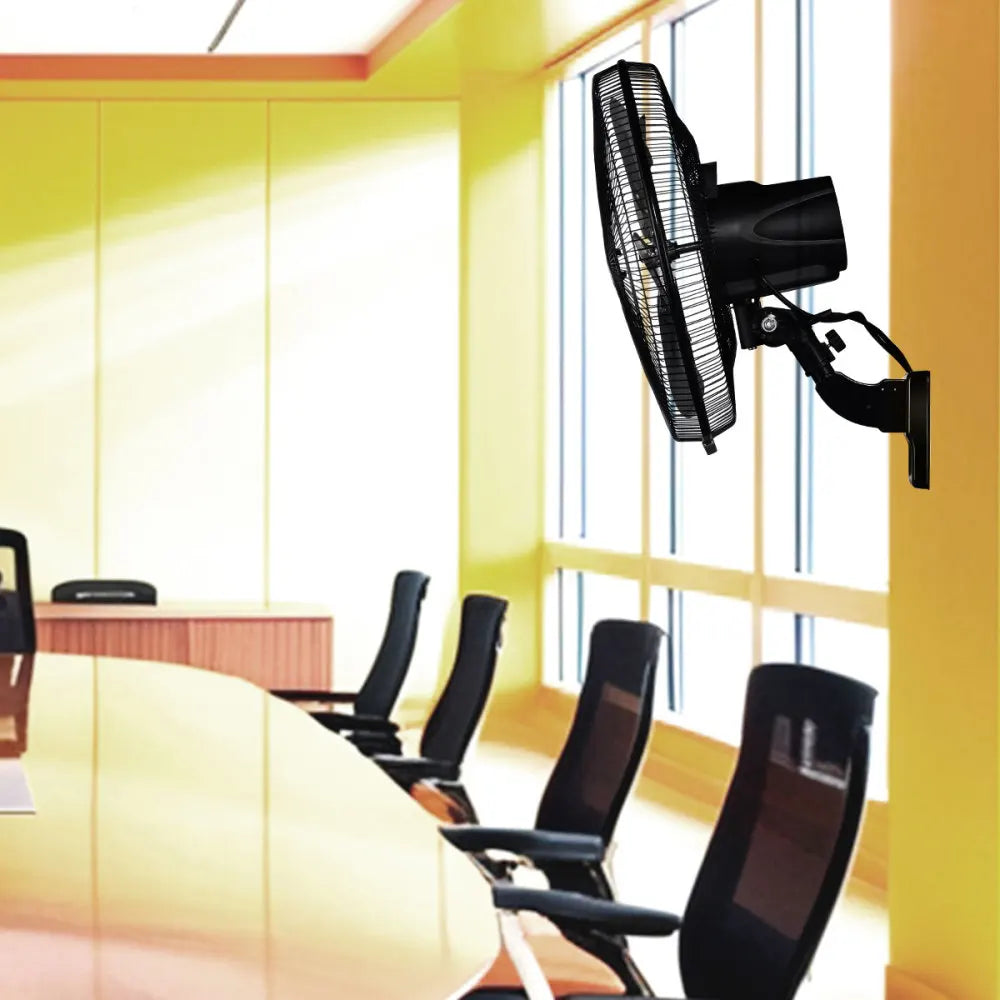 18 in 5 -Speed Wall Mount Fan Powerful Airflow Horizontal Oscillation Quiet Durable Indoor Outdoor Household Commercial Fan