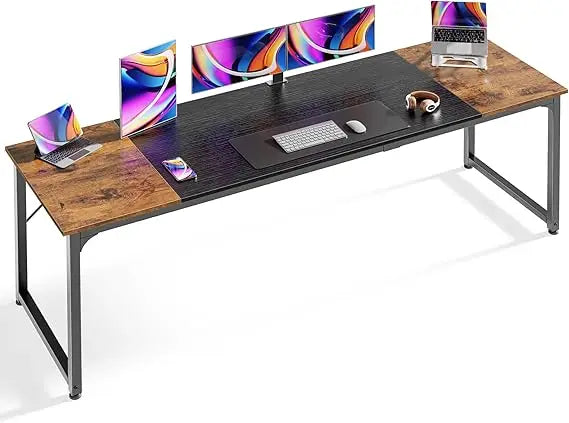78.7 Inch Office Computer Desk with Storage Modern Writing Workstation