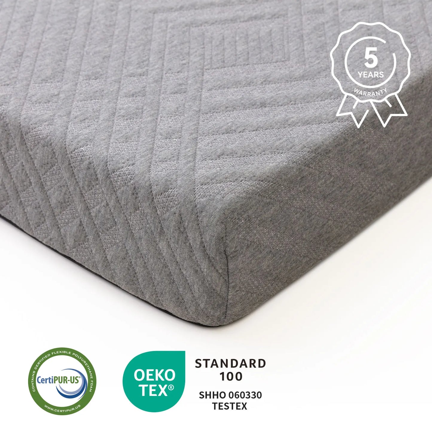 Ljustra Portable Folding Mattress 4 Inch Memory Foam Topper for Guests