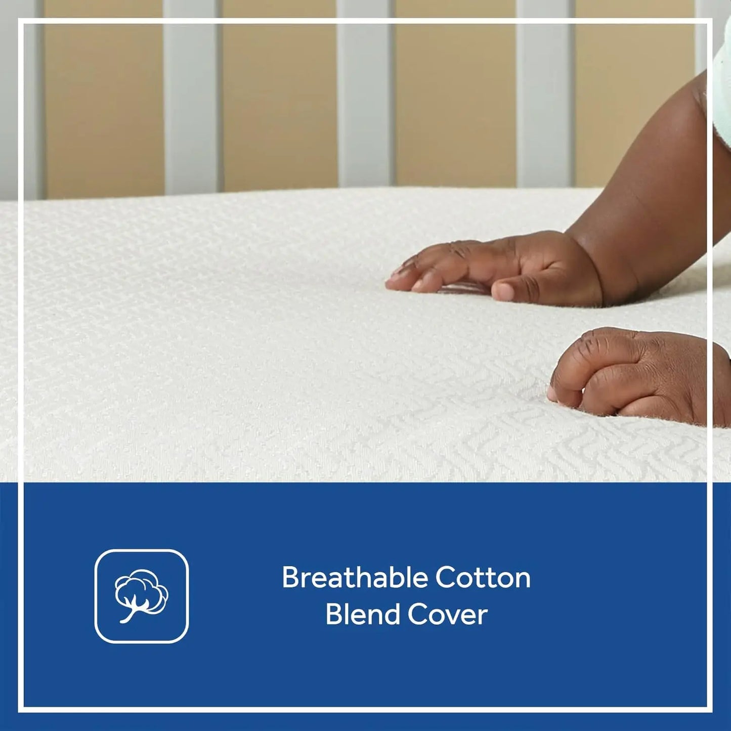 Ljustra Posturepedic Grace Hybrid Waterproof Crib Mattress Toddler Bed