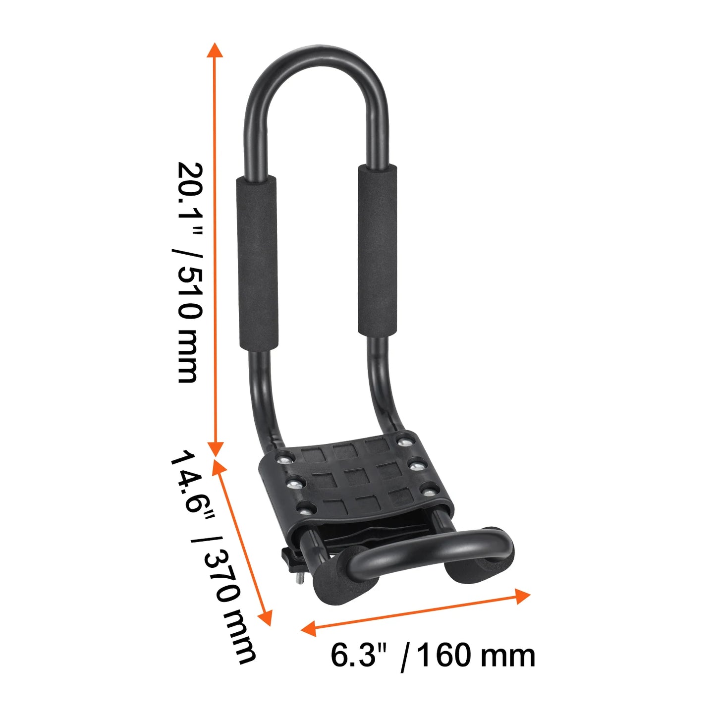 Ljustra J-Bar Kayak Roof Rack 2 Pairs Folding Carrier for Kayaks Canoes