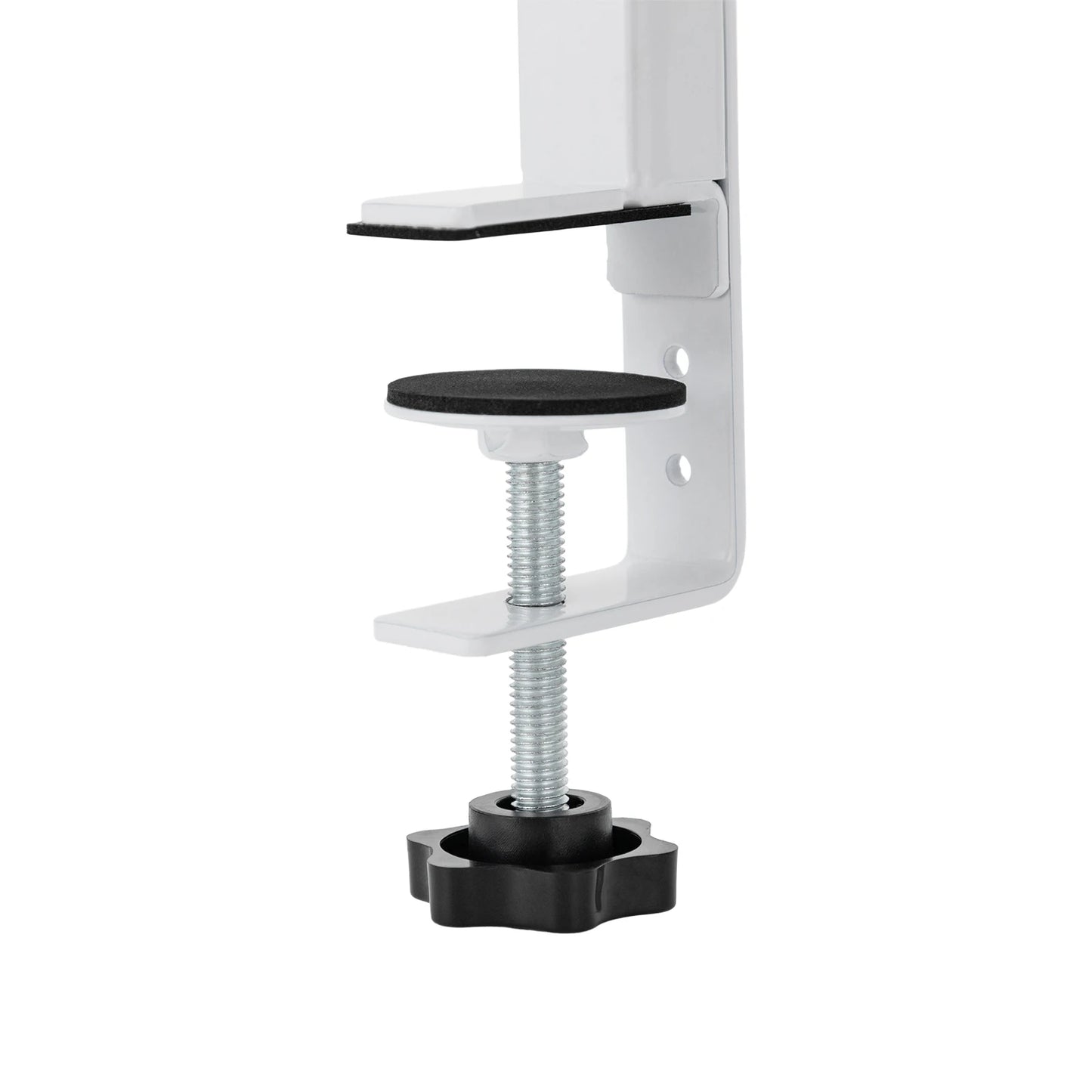 Clamp-on Desk Shelf 2-Tier Metal Organizer Above Under Table Storage