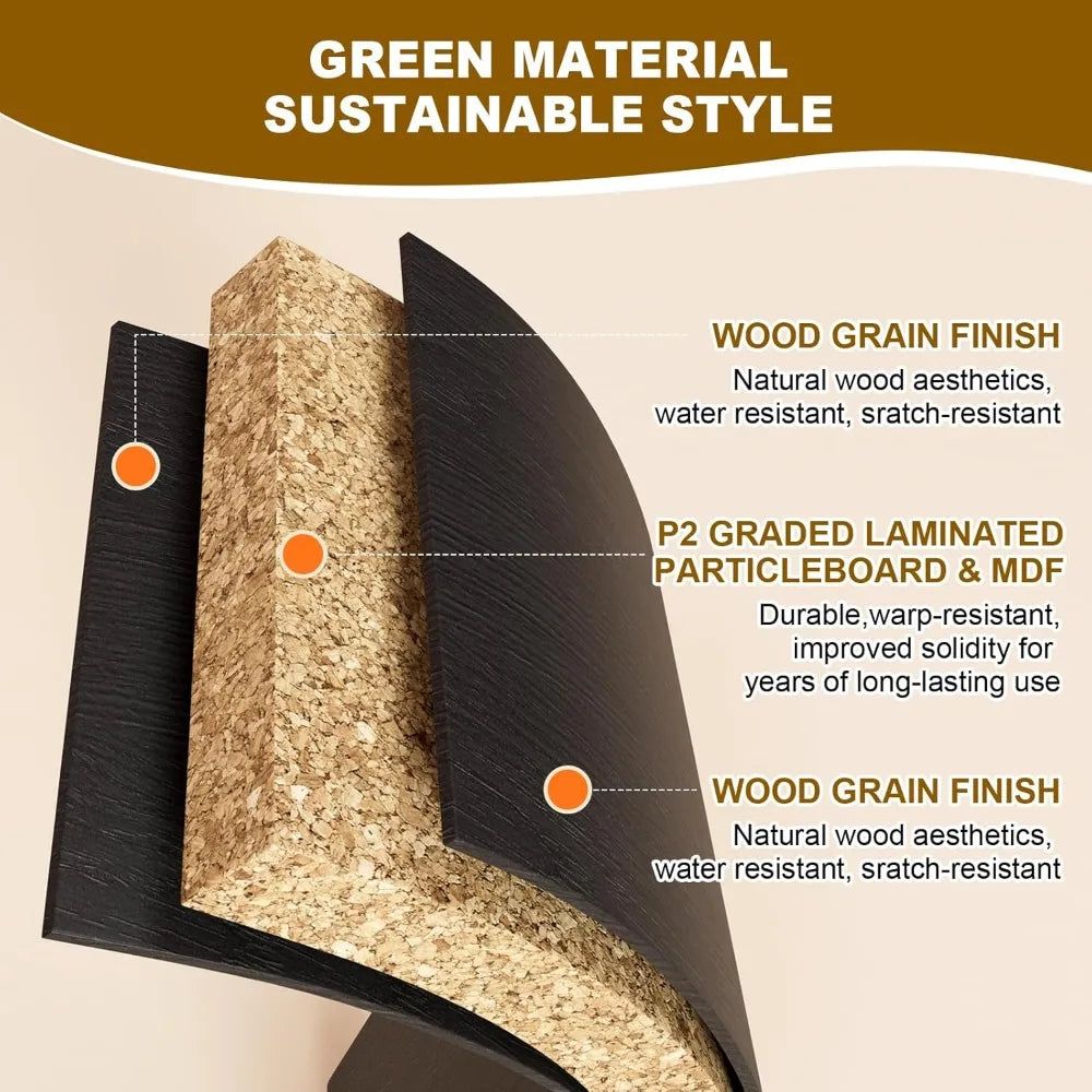 65 Inch Modern Buffet Cabinet Storage Sideboard Media Console