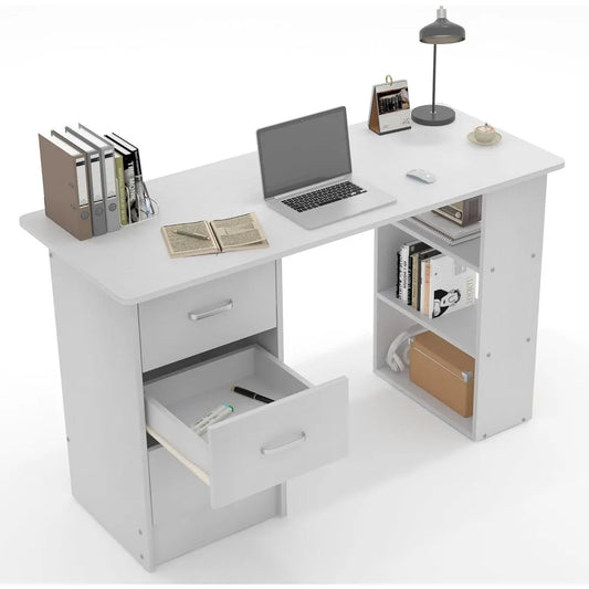 Computer Desk with Drawers Standing Desk for Home Office Bedroom