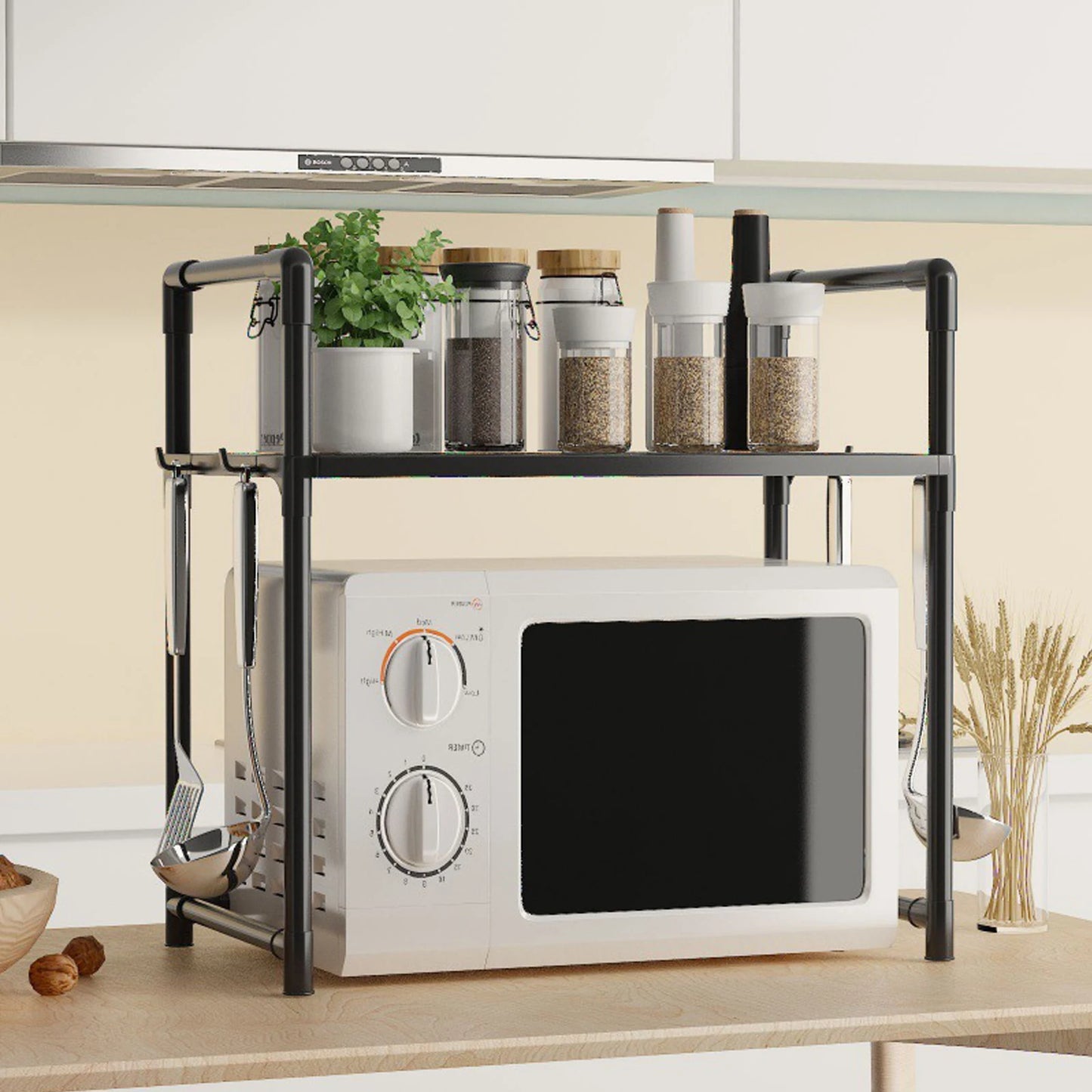 Microwave Shelf Kitchen Storage Rack Multi Layer Organizer Tidy