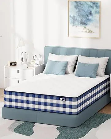 Ljustra Full Size 10 Inch Medium Firm Hybrid Mattress with Gel Foam