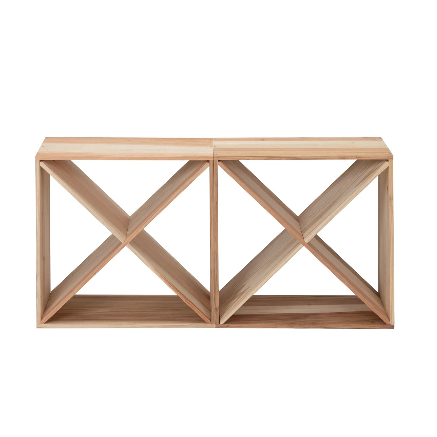 24 Bottle Modular Wine Rack Set of 2 Stackable Wine Storage Cube