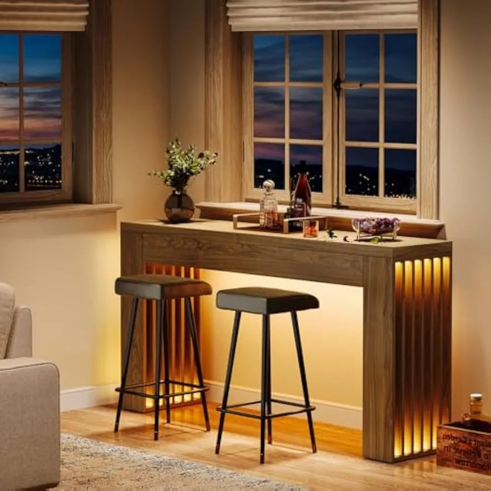 Ljustra 59 Inch Wooden Console Table Modern Furniture Entryway Living Room