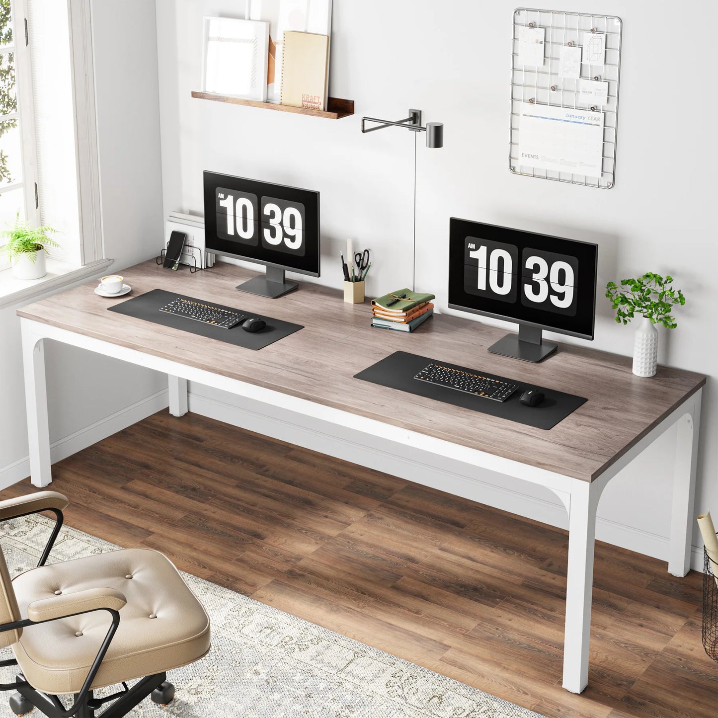 Ljustra 78.7 Inch Extra Long Computer Desk for Home Office Workstation
