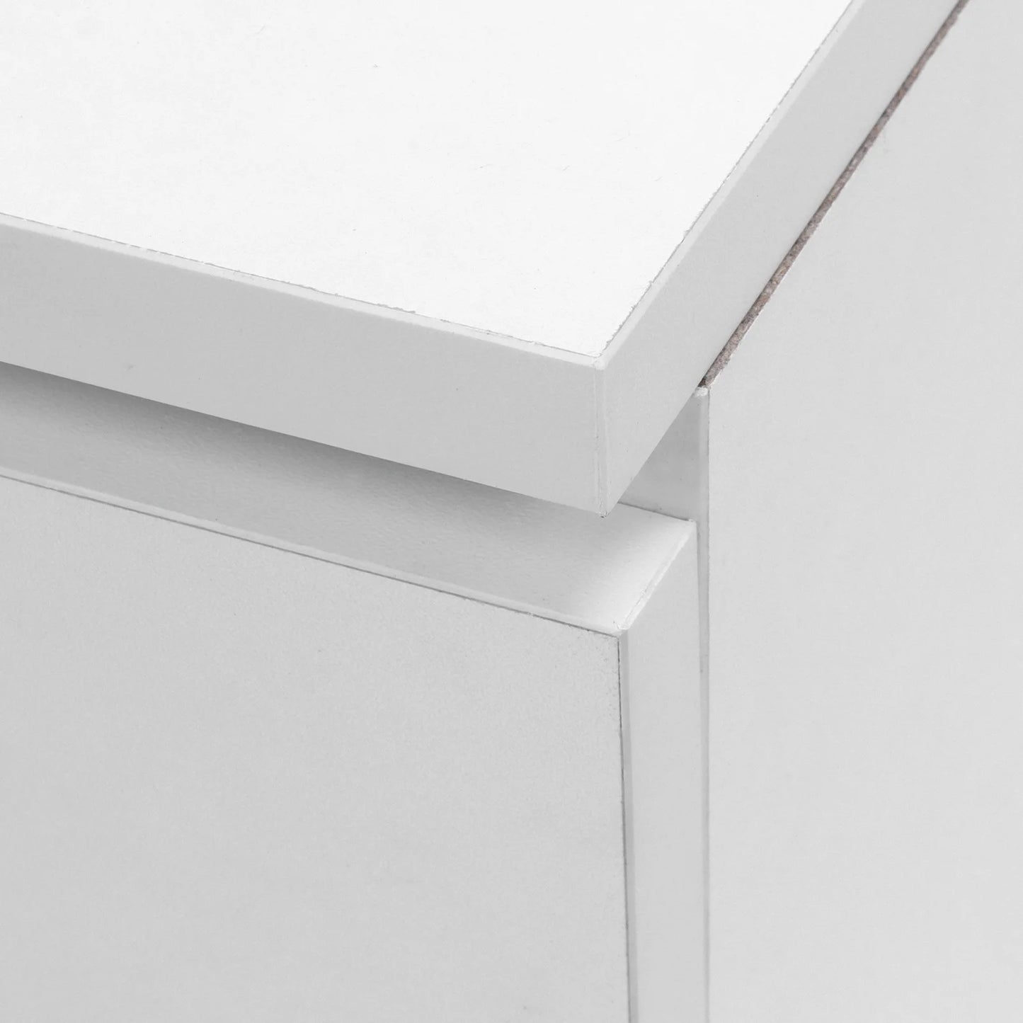 Modern Nightstand with 2 Drawers Minimalist Bedside Table for Bedroom