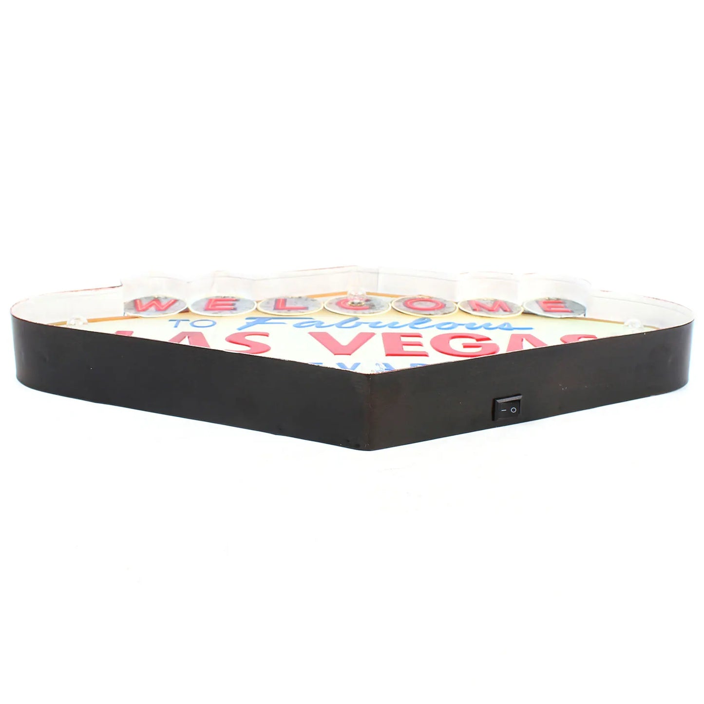 Welcome to Las Vegas Neon Sign LED Vintage Metal Light for Bar Cafe Home