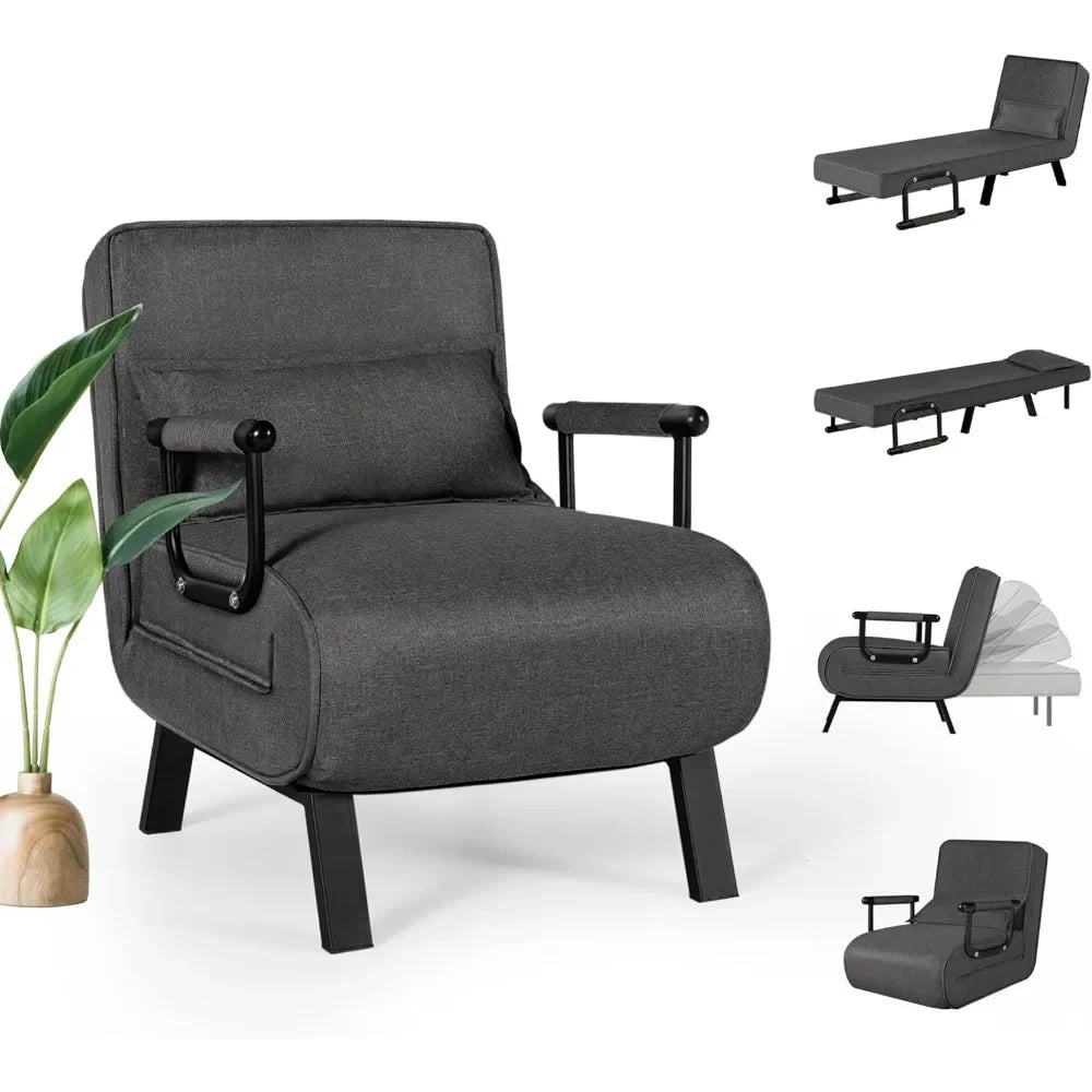 Ljustra Comfy 5-in-1 Sleep Chair Bed Convertible Sofa for Adults