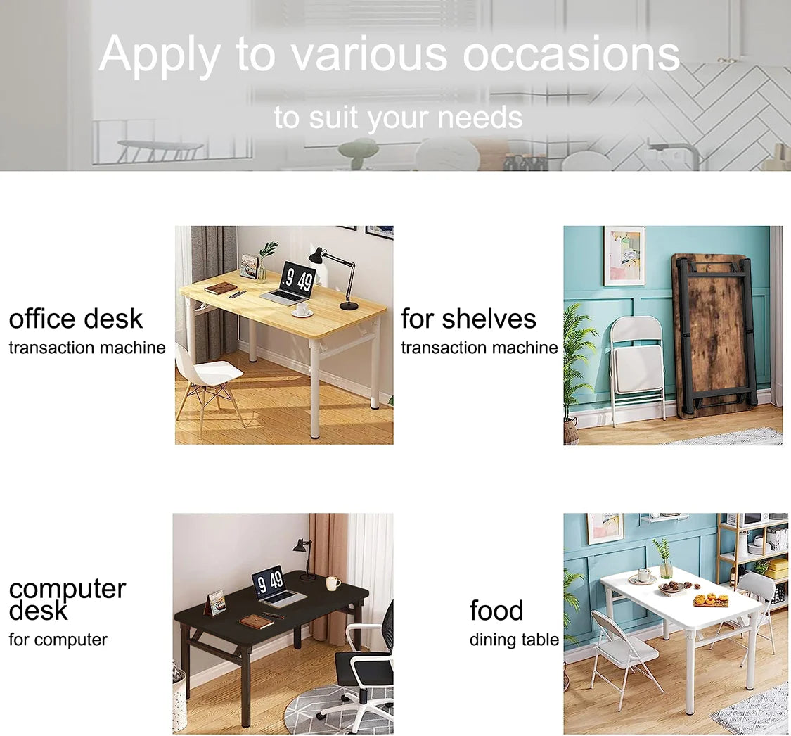 Computer Desk Folding Study Table No Assembly Required Home Office