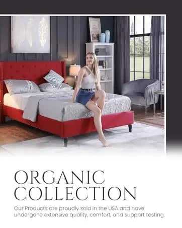 Ljustra Queen Mattress 6 Inch Hybrid Pocket Coil High Density Comfort Foam