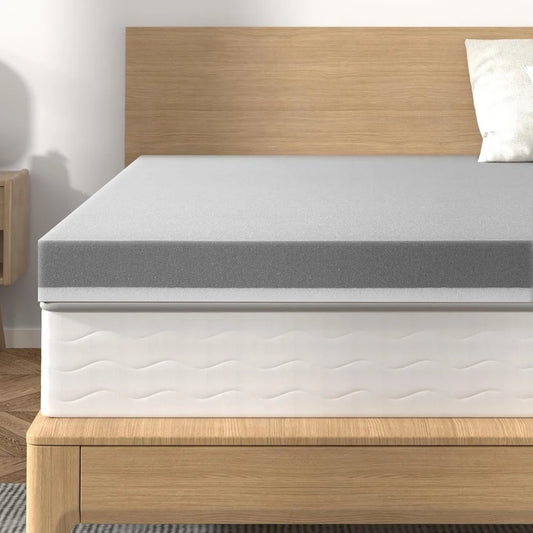 Extra Firm Memory Foam Mattress Topper Queen Size Back Pain Relief