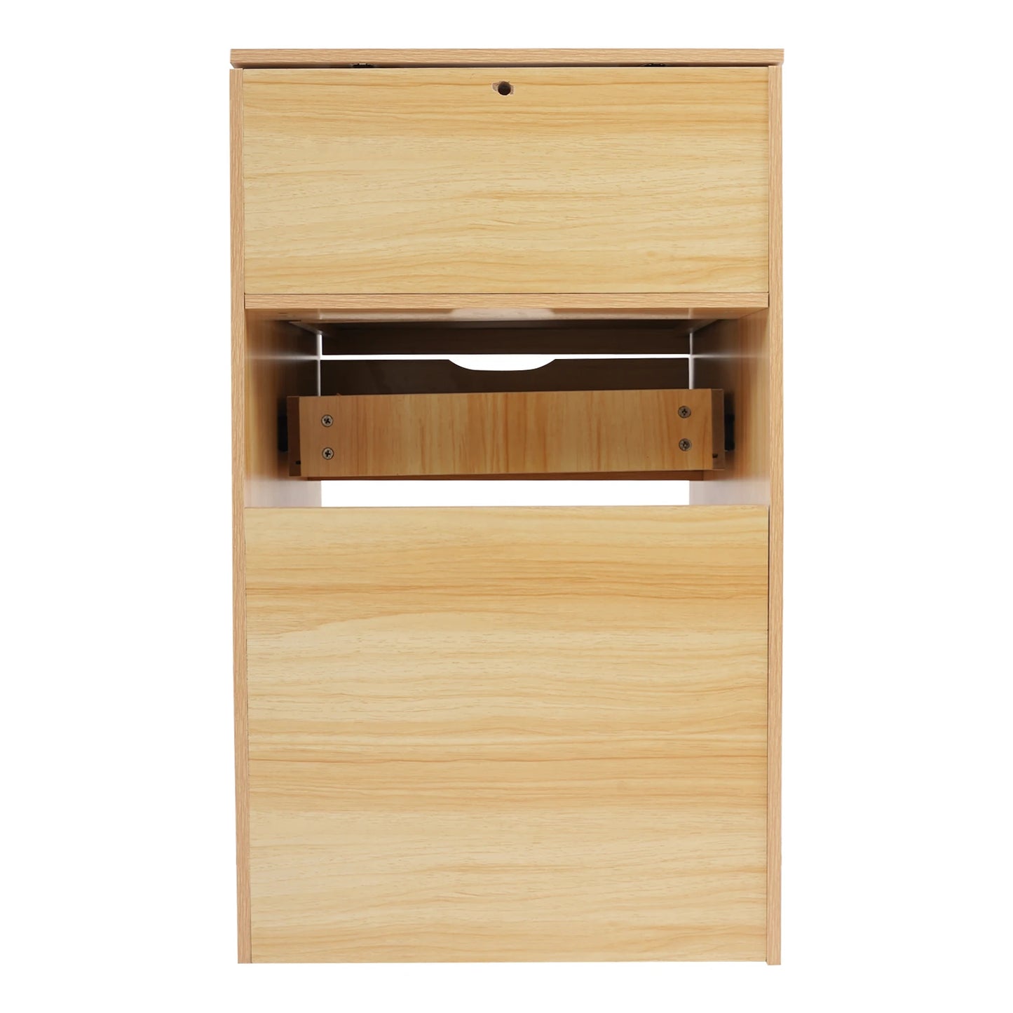 48CM Log Color Vanity Desk with Makeup Stool Modern Dresser Table