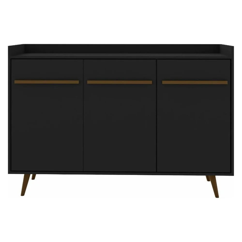 Wood Buffet Sideboard with 4 Shelves Cabinets Dining Room Living Room