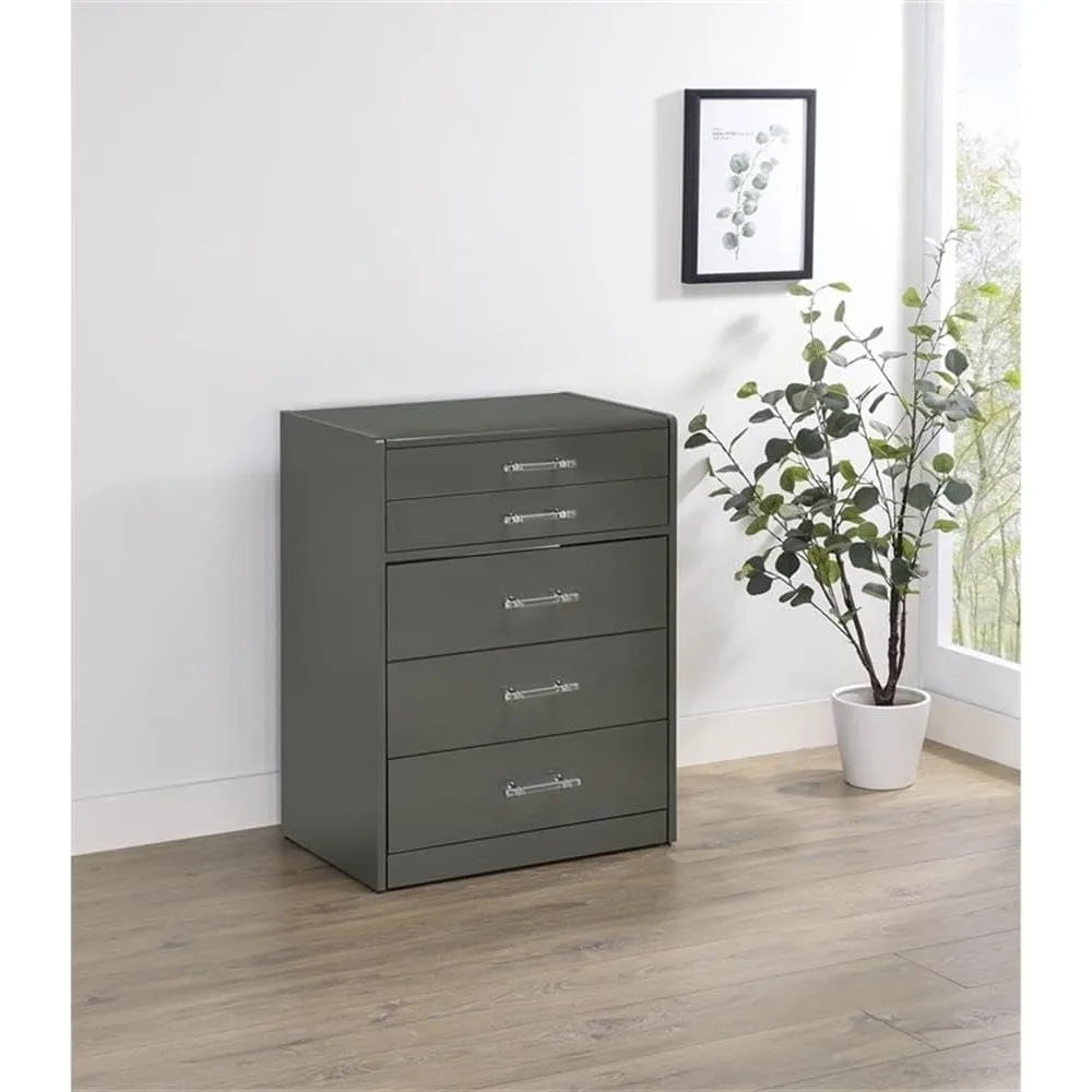 Modern Engineered Wood Makeup Vanity and Stool Set for Home Use