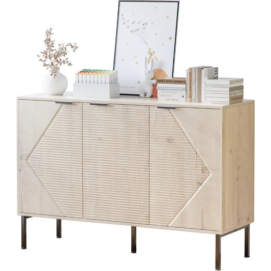 Large Buffet Sideboard Cabinet Mid Century Modern Storage Credenza
