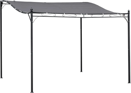 10x10 Steel Outdoor Pergola Gazebo Patio Canopy for Backyard Garden