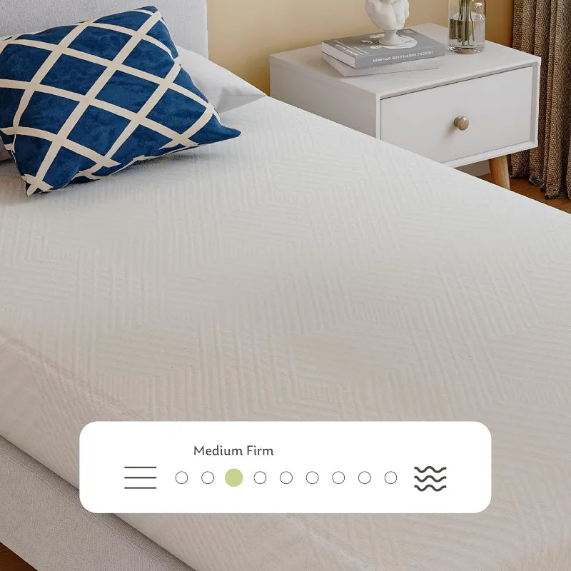 Ljustra Twin Mattress in a Box 6 Inch Memory Foam Medium Firm