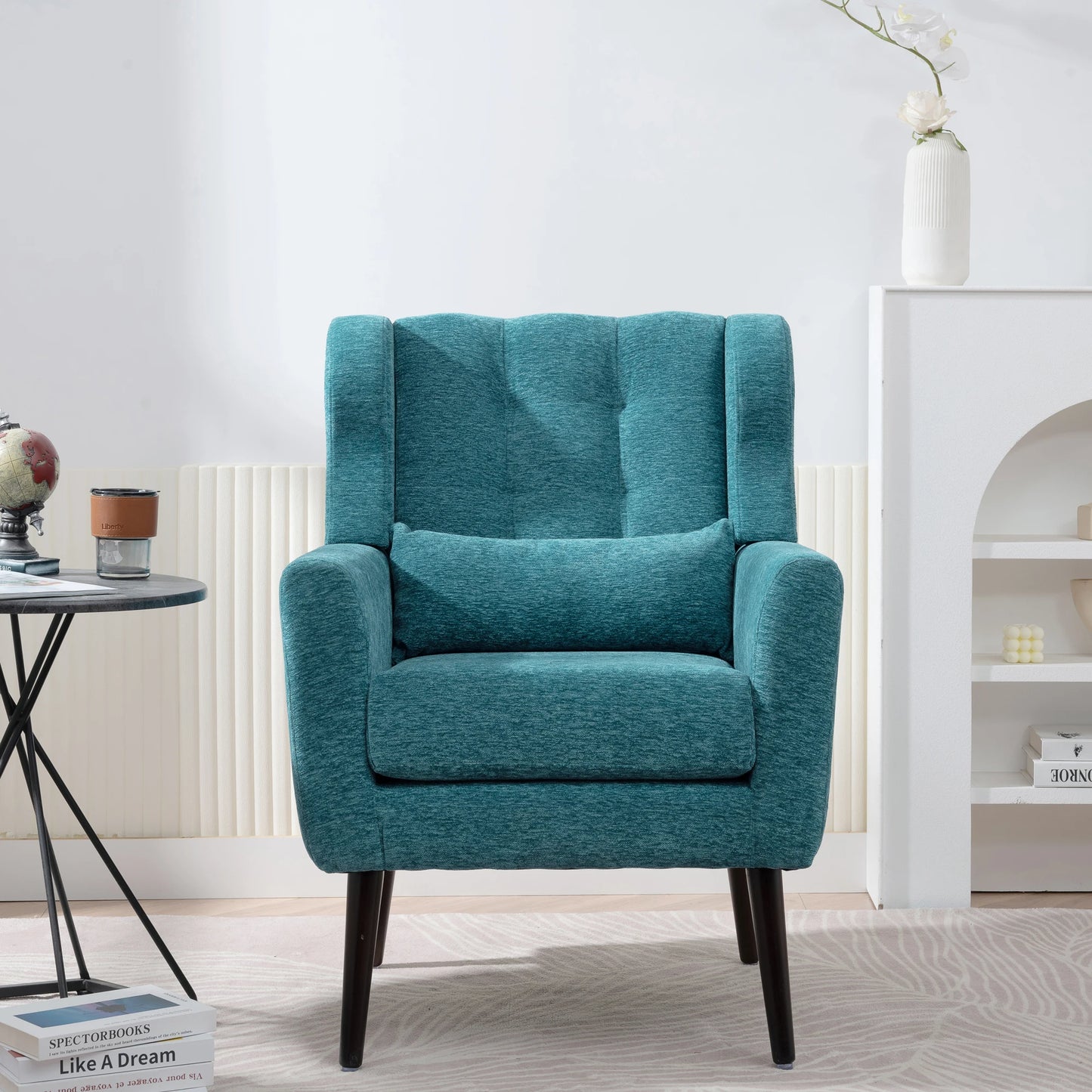 Modern Accent Chair Upholstered Foam Filled Living Room Chair
