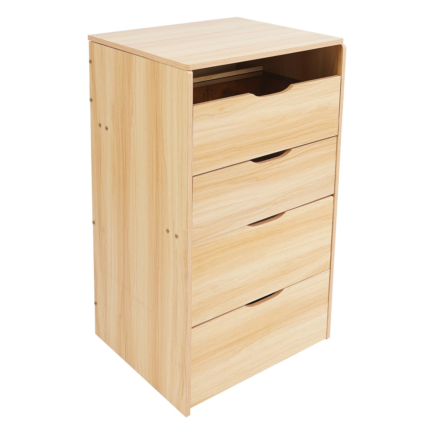 48CM Log Color Vanity Desk with Makeup Stool Modern Dresser Table