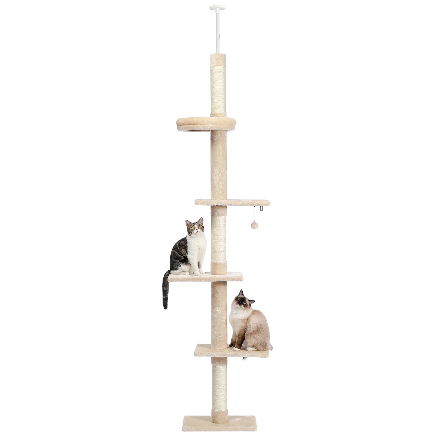 5-Tier Cat Tree Tower Indoor Climbing Scratching Post Hammock