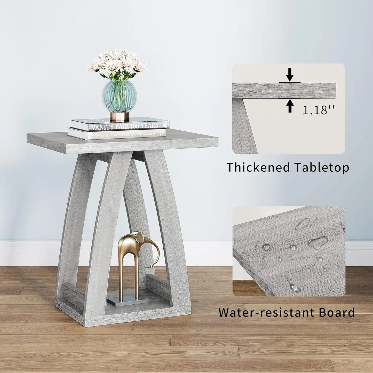 Modern End Tables Set of 2 Side Tables Living Room Sofa Nightstand