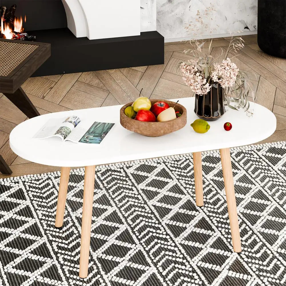 Ljustra Patio Small Coffee Table Rounded Edge Strong Load-Bearing Table