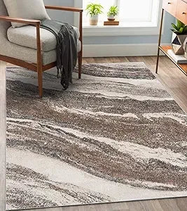 Lagos Collection 7983 Blue Art Deco Area Rug 8x10 Transitional Indoor