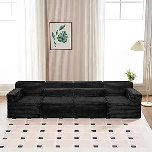 Modular Sectional Sofa Comfy Upholstered Cloud Couch for Living Room